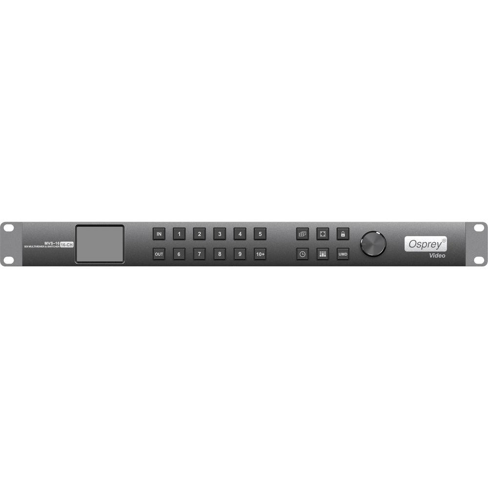 Osprey MVS-016 16x16 3G-SDI Matrix Rackmount Switcher 16 Channel 3G-SDI MultiViewer