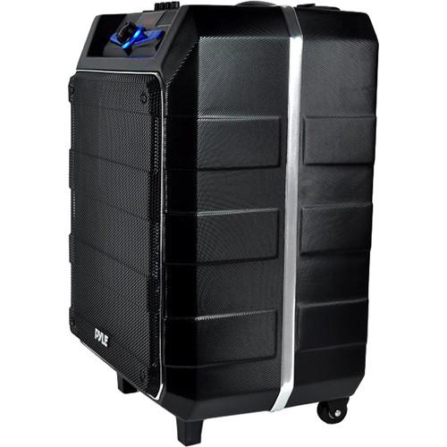 Pyle Pro 12" Active Portable Bluetooth Stereo Loudspeaker with Karaoke Microphone