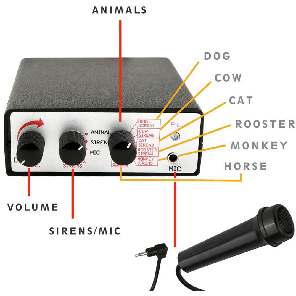 Pyle Pro PSRNTK28 Siren Horn Speaker with Handheld PA Microphone