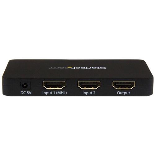 StarTech 2-Port HDMI 4K Automatic Video Switch with MHL Support