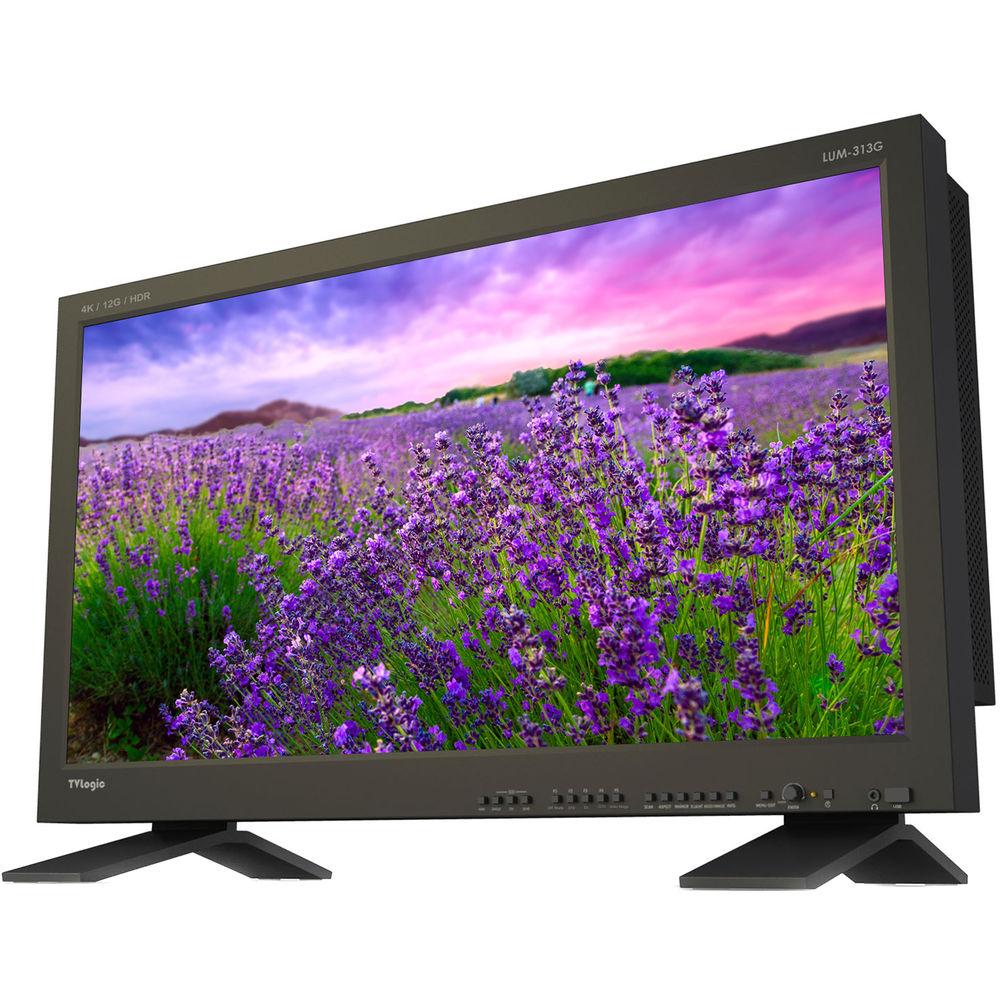 TVLogic 31.1"True 4K Monitor,4096x2160 10 Bit Super IPS LCD,15001 Contrast Ratio,HDR Emulation,2x12G,2X6G-SD