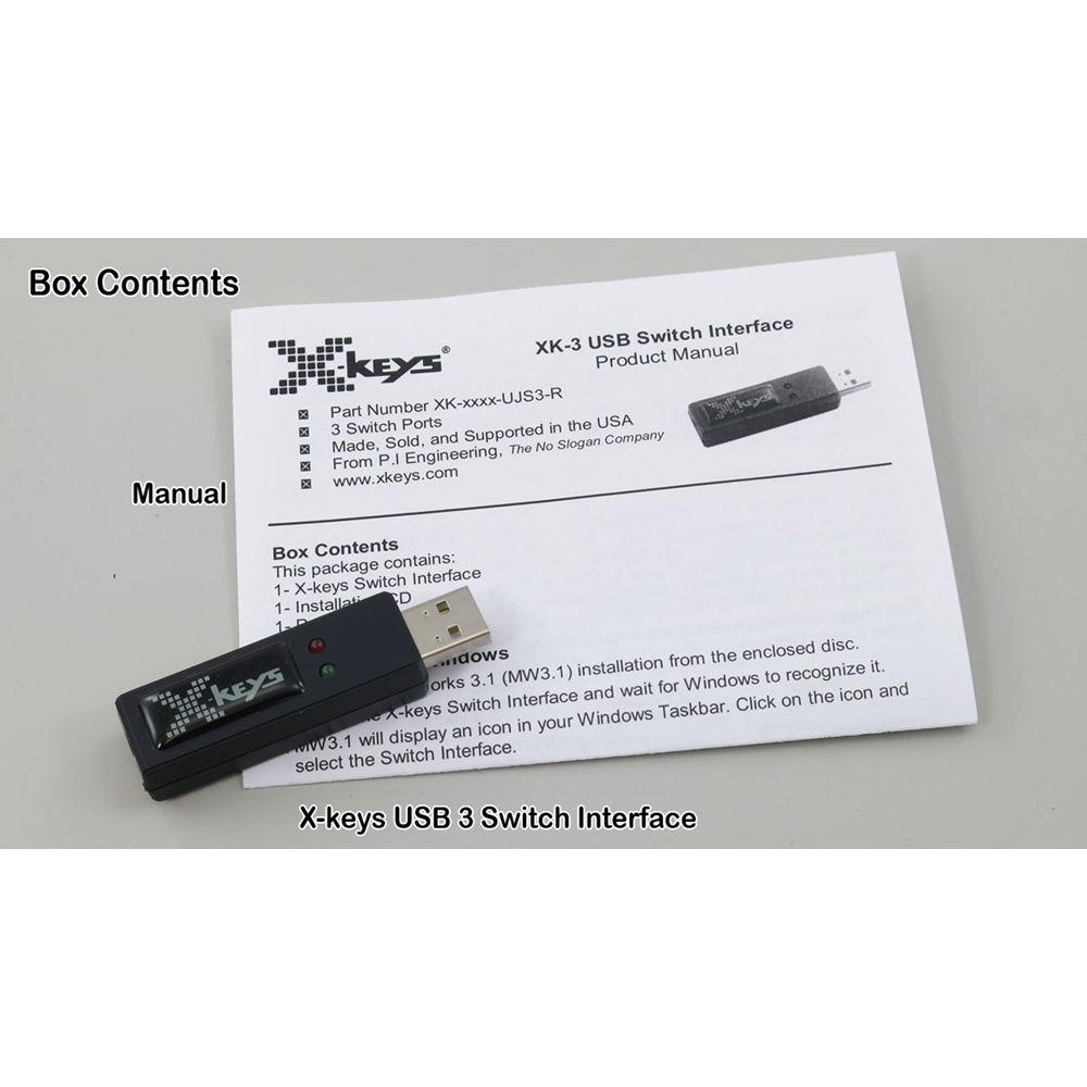 X-keys USB 3-Switch Interface for KVM Switches