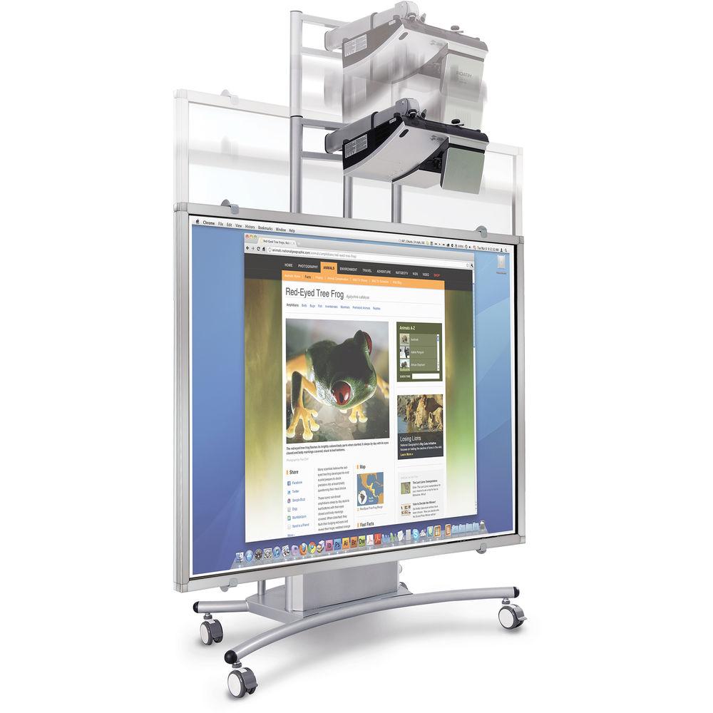 Balt iTeach Mobile Electric Interactive Whiteboard Stand with Ultra Short Throw Arm