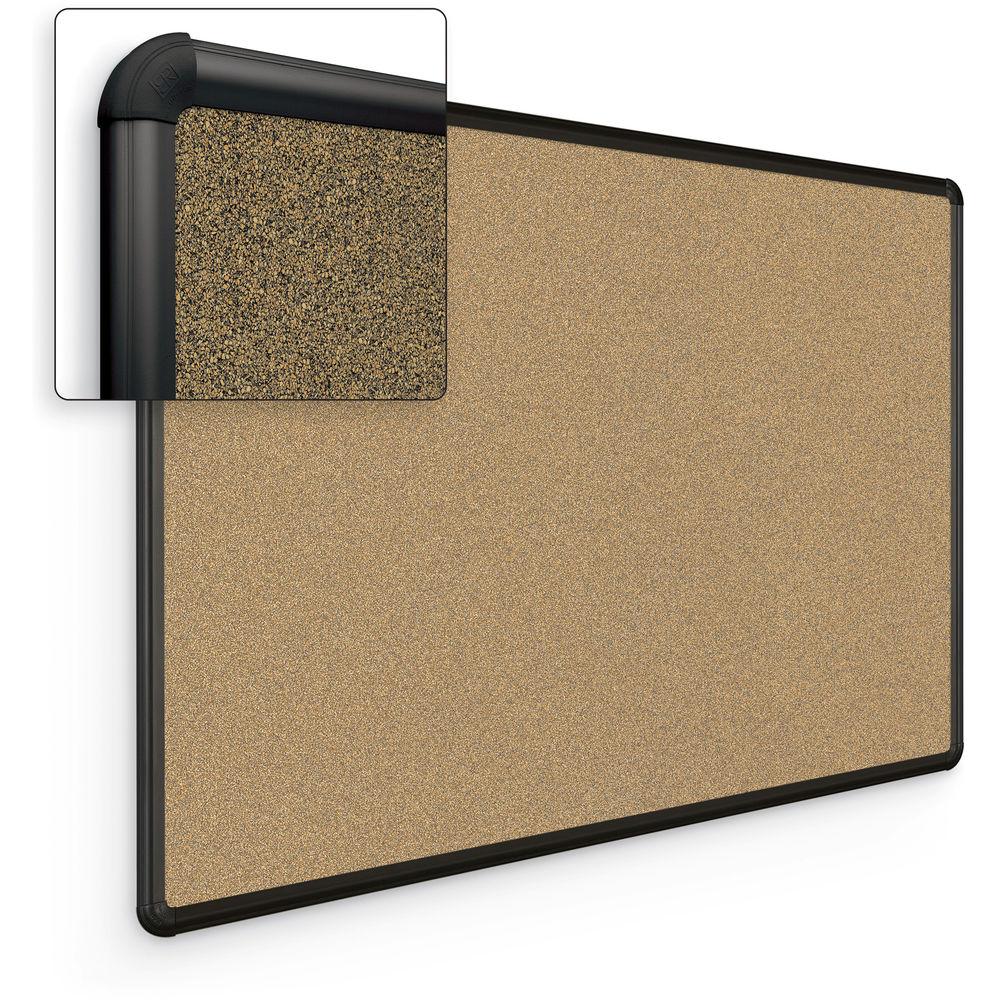 Best Rite Splash-Cork Tackboard with Black Presidential Trim