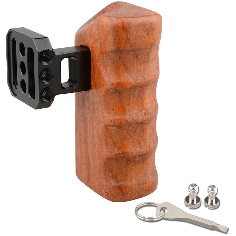 CAMVATE Left Hand Wood Handle Grip for Panasonic GH Series Cages