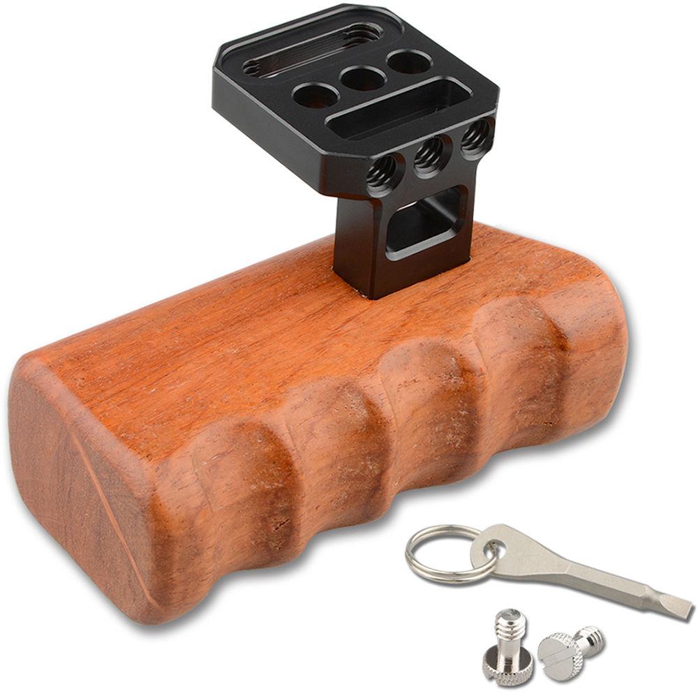 CAMVATE Left Hand Wood Handle Grip for Panasonic GH Series Cages