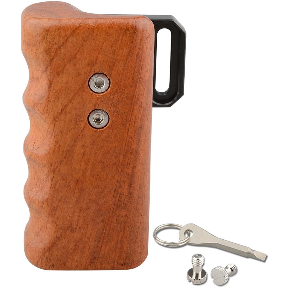 CAMVATE Left Hand Wood Handle Grip for Panasonic GH Series Cages
