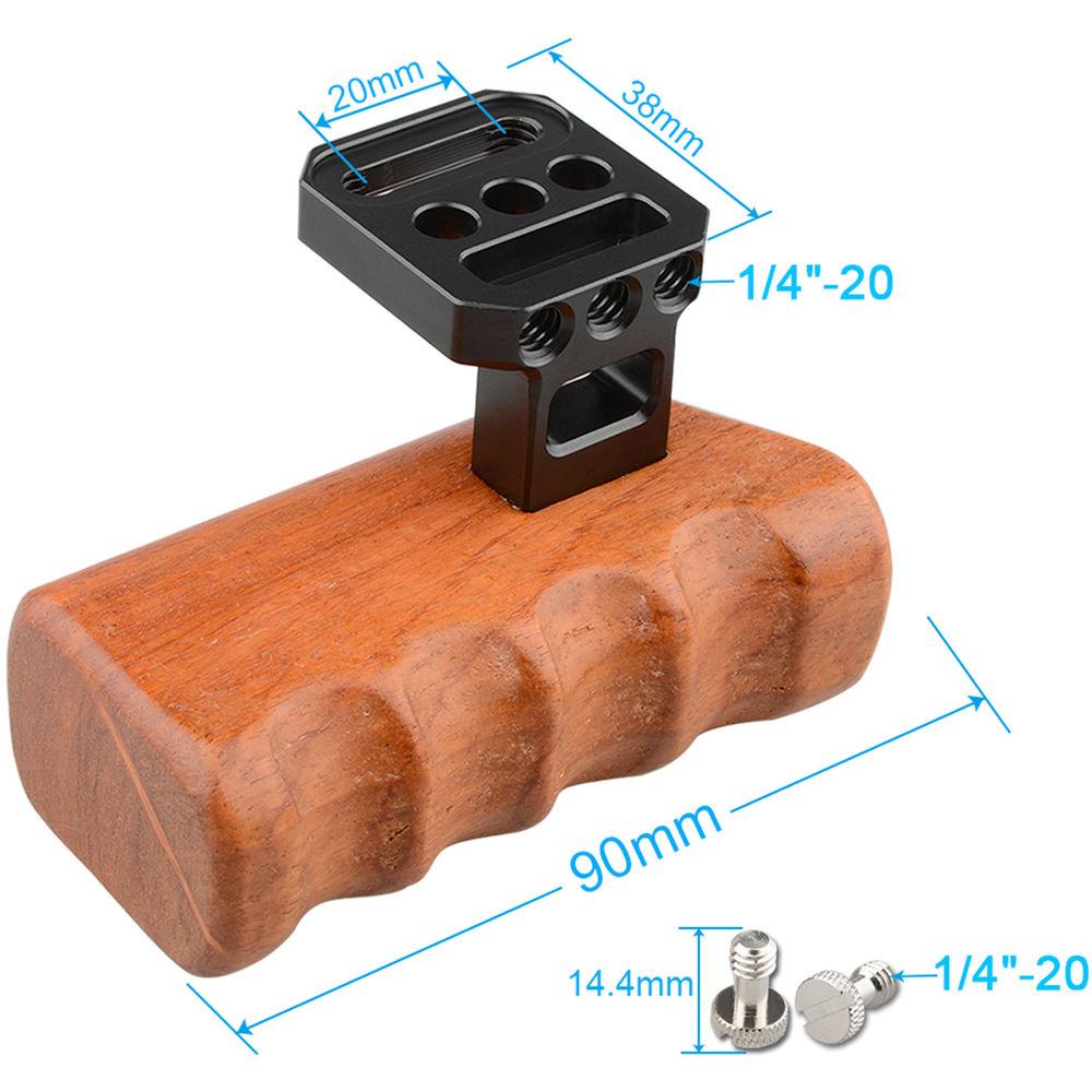 CAMVATE Left Hand Wood Handle Grip for Panasonic GH Series Cages