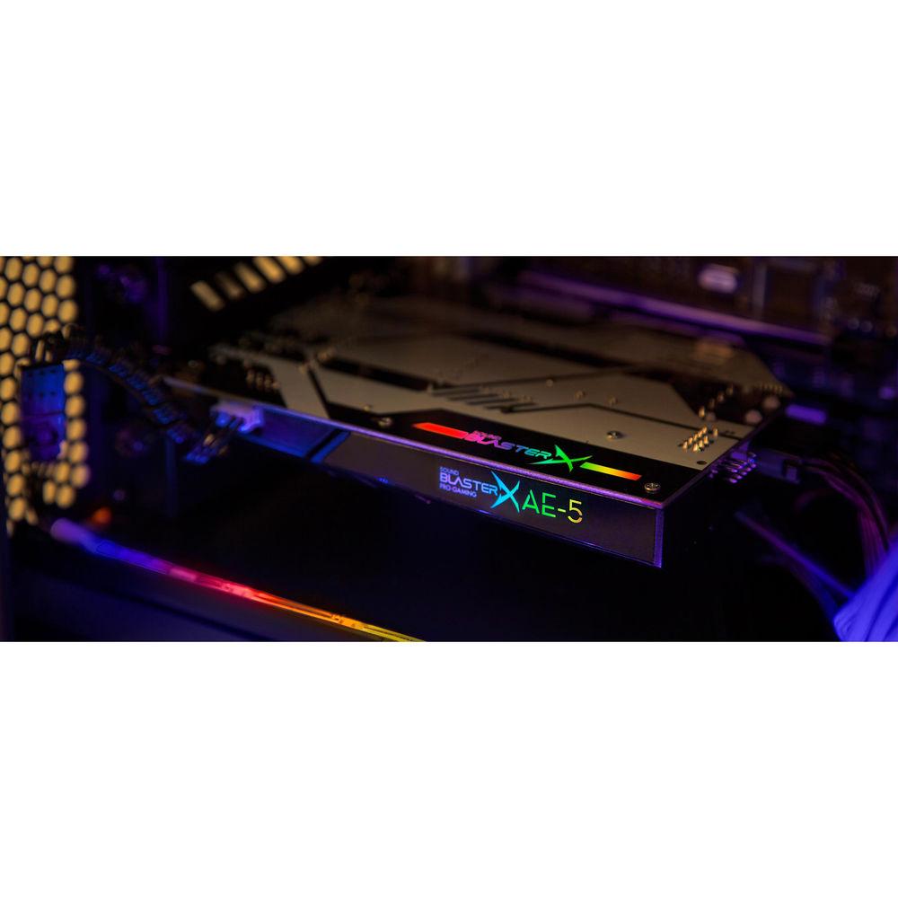 Creative Labs Sound BlasterX AE-5 Sound Card and DAC with RGB Aurora Lighting