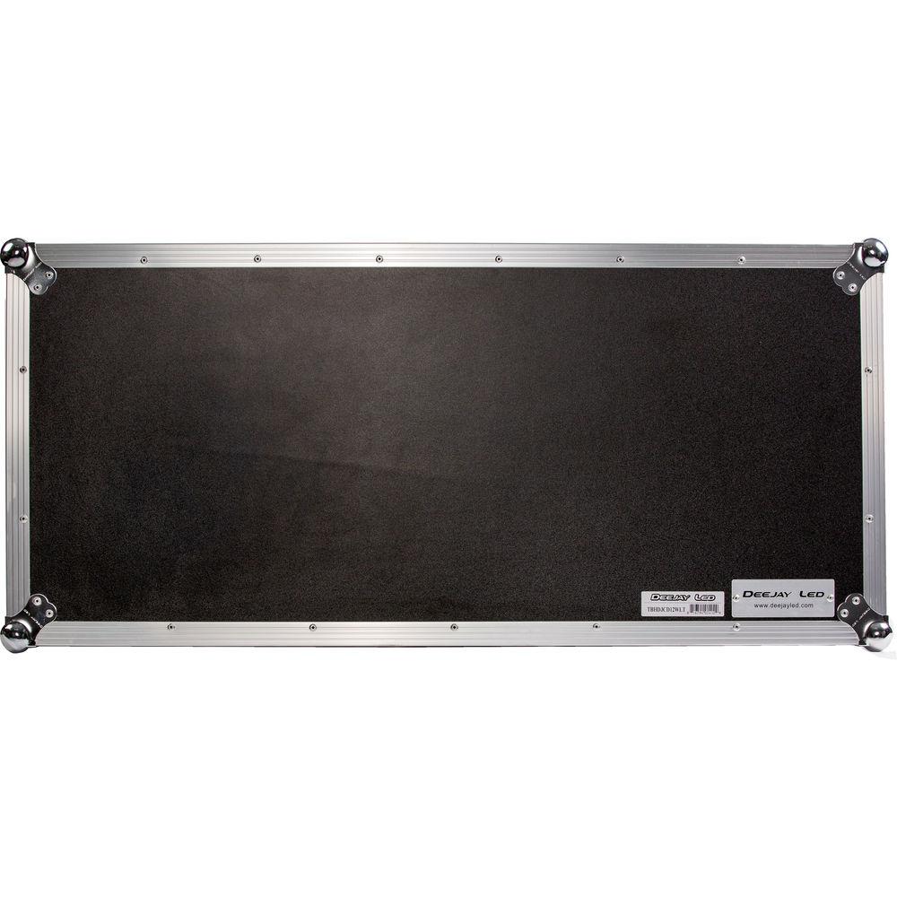 DeeJay LED Universal DJ Coffin Case for 2 CD Players & 12" Mixer with Sliding Laptop Shelf