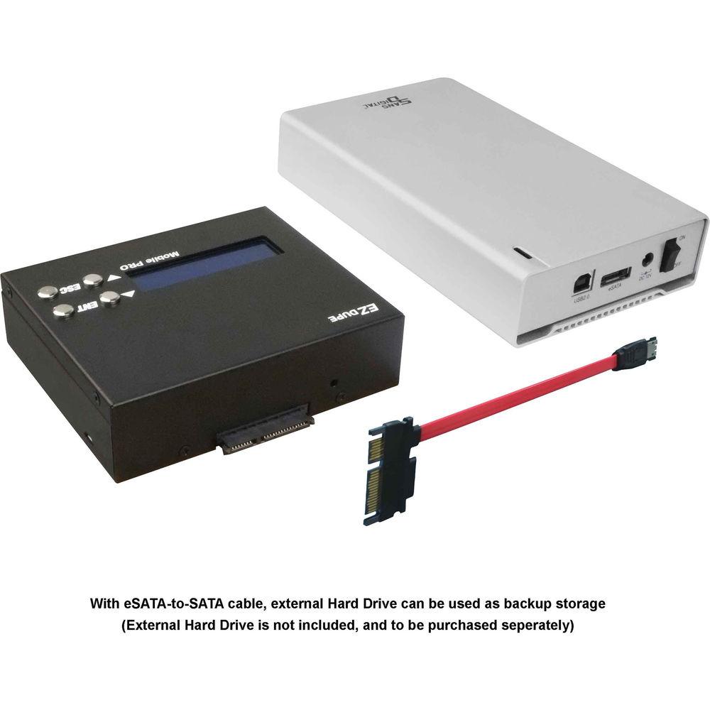 EZ Dupe Mobile Pro SD & microSD Memory Card to HDD Backup Station