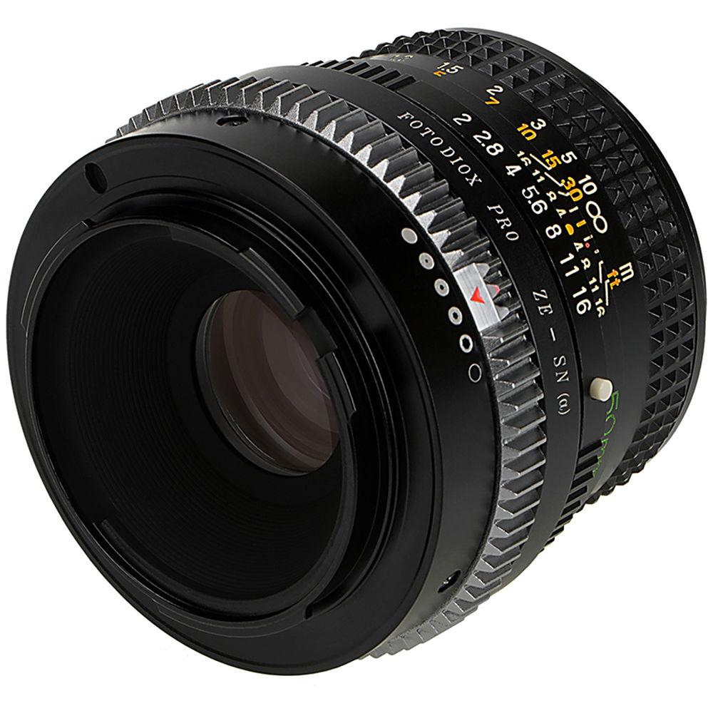 FotodioX Pro Mount Adapter for Mamiya ZE-Mount Lens to Sony A-Mount Camera