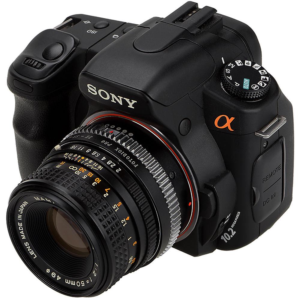 FotodioX Pro Mount Adapter for Mamiya ZE-Mount Lens to Sony A-Mount Camera