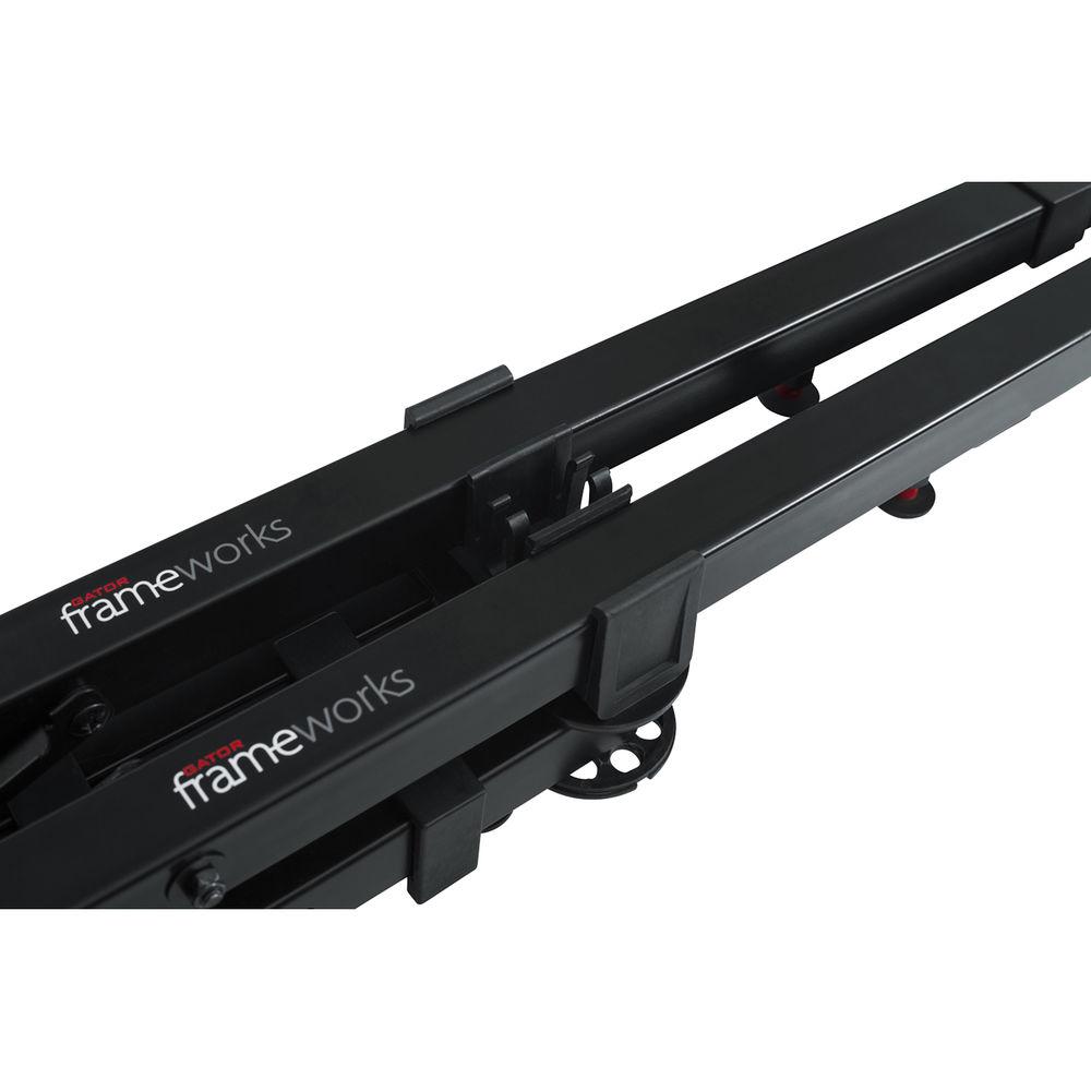 Gator Cases Frameworks Adjustable T-Stand Folding Workstation for Keyboards & Audio Equipment