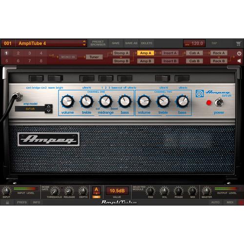 IK Multimedia Ampeg SVX 2 - Collection of Bass Amplifier and Cabinet Emulations for AmpliTube Plug-In