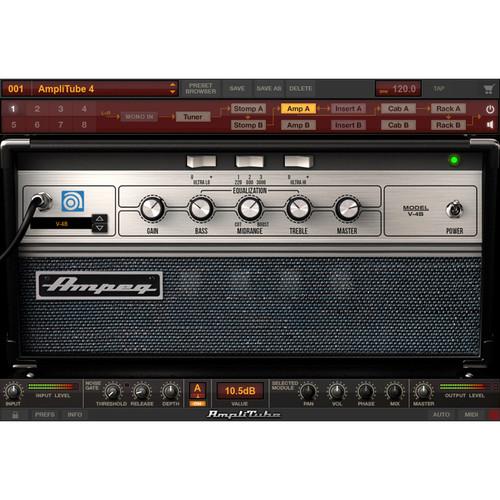 IK Multimedia Ampeg SVX 2 - Collection of Bass Amplifier and Cabinet Emulations for AmpliTube Plug-In