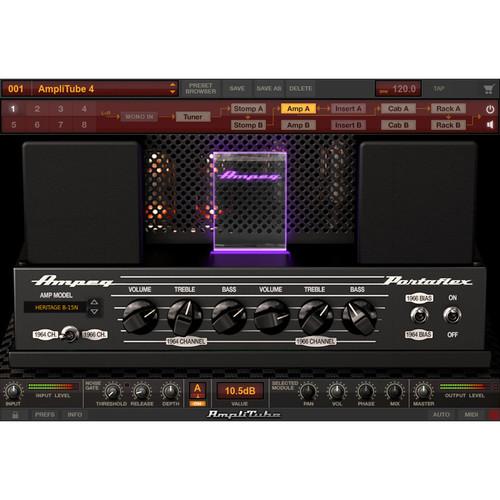 IK Multimedia Ampeg SVX 2 - Collection of Bass Amplifier and Cabinet Emulations for AmpliTube Plug-In