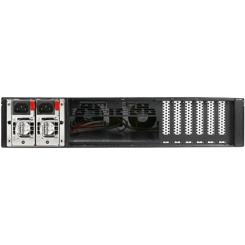 iStarUSA EATX High-Performance Rackmount Chassis with 2 x 5.25" Bays & 460W Redundant PSU