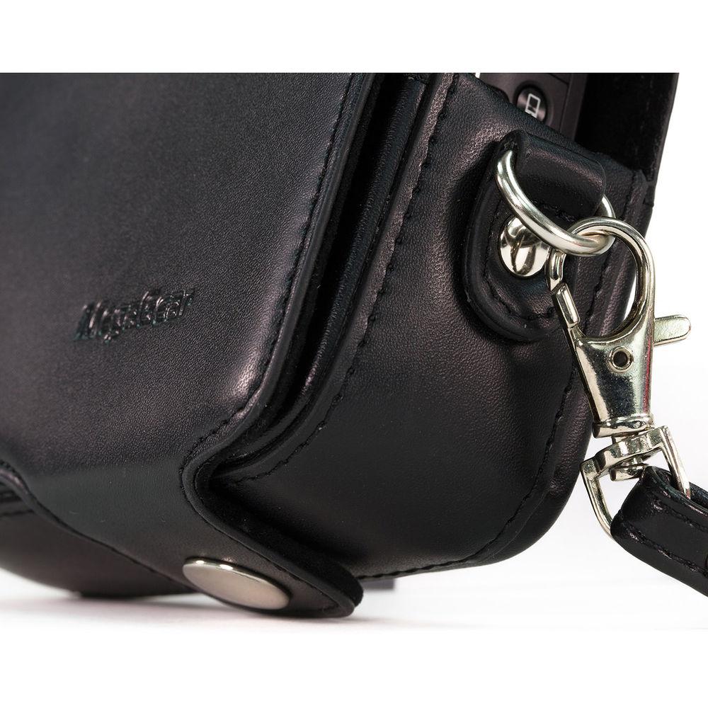 MegaGear PU Leather Case with Strap for Sony Cyber-shot DSC-HX95, HX99, HX80, HX90V, WX500