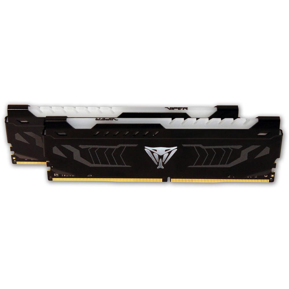 Patriot 16GB Viper White LED Series DDR4 2400 MHz DIMM Memory Kit