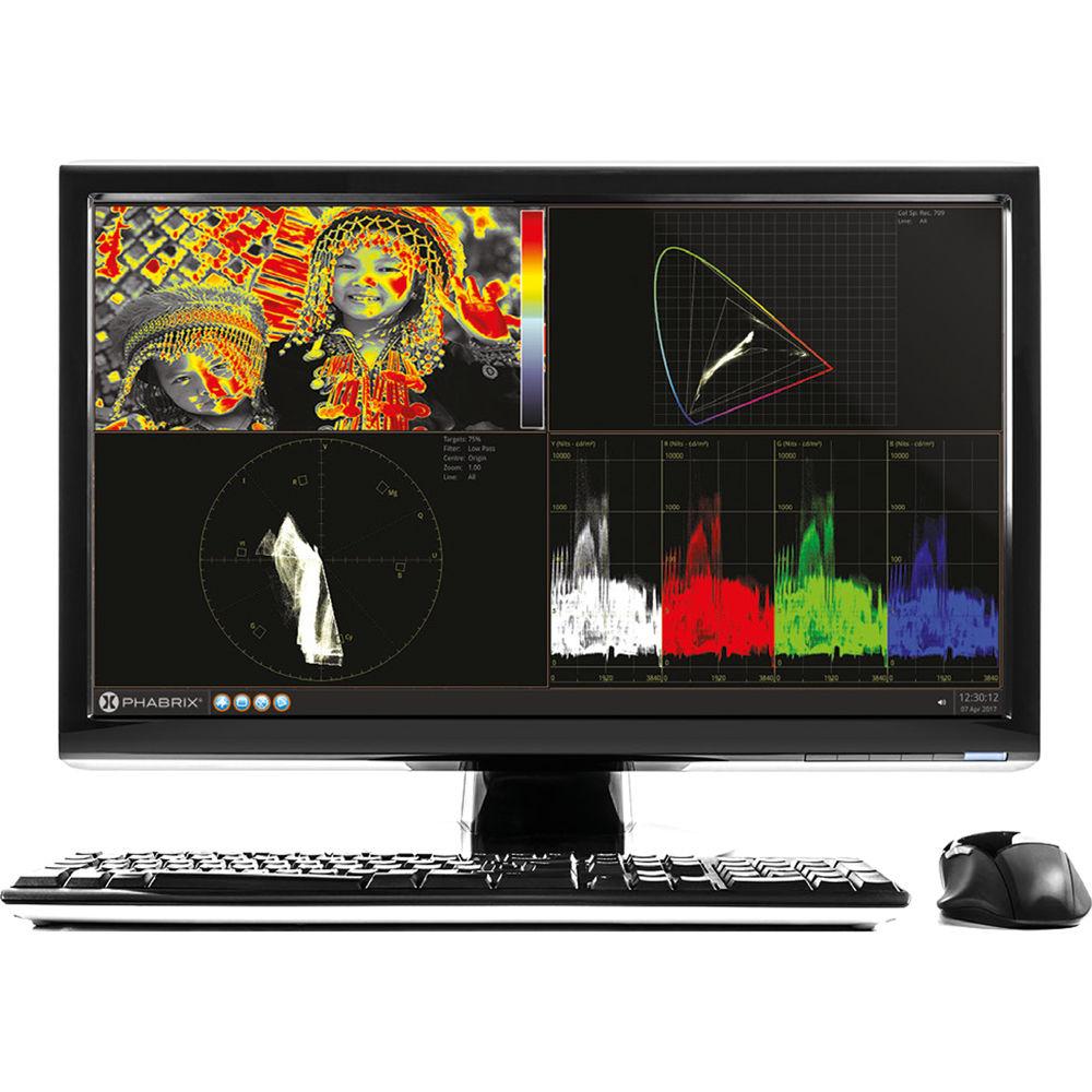 PHABRIX QX 1 RU 1 2 Rack UHDTV Rasterizer Analyzer Generator HD 3G 6G 12G-SDI & SFP I O with 12G Eye Mezzanine