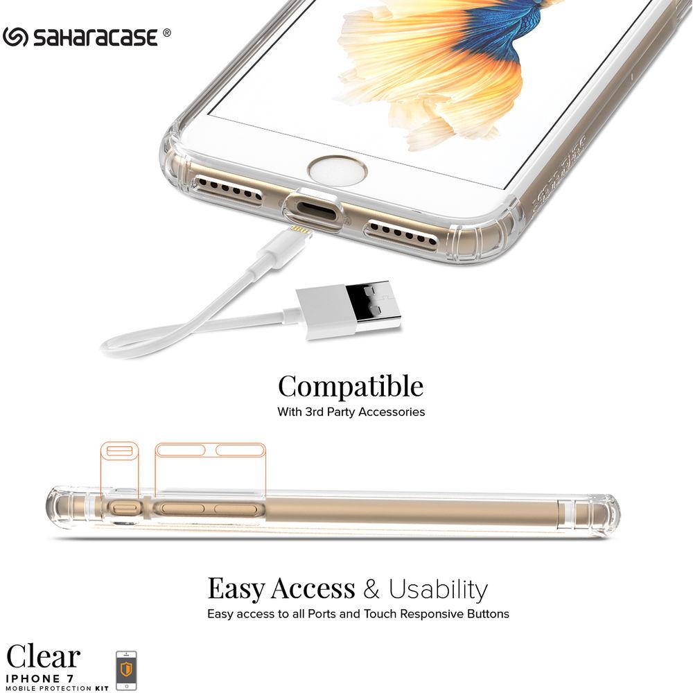 Sahara Case Clear Protection Kit for iPhone 7 and 8