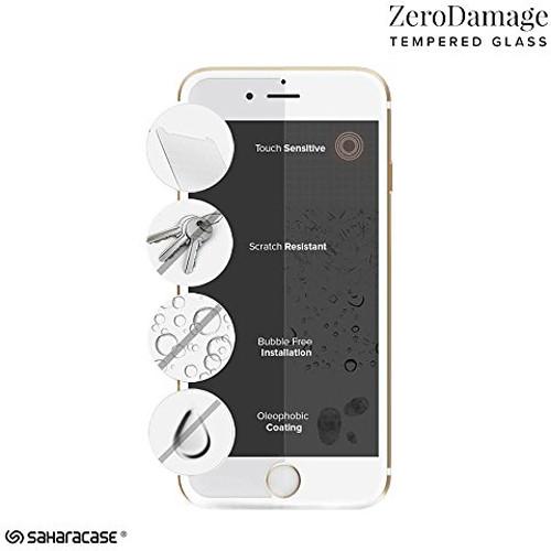 Sahara Case ZeroDamage Tempered Glass Screen Protector for iPhone 7 and 8