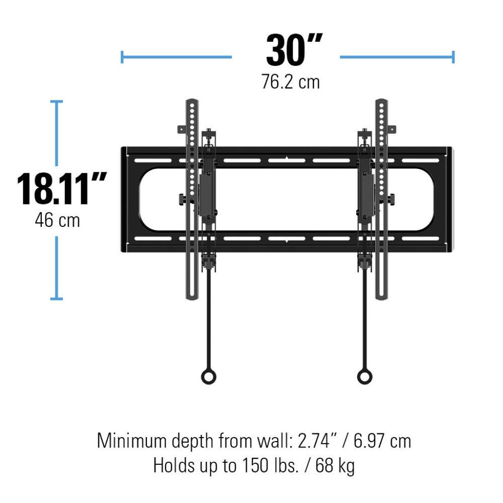 SANUS VLT6-B1 Advanced Tilt Premium TV Wall Mount for 46-90" Displays
