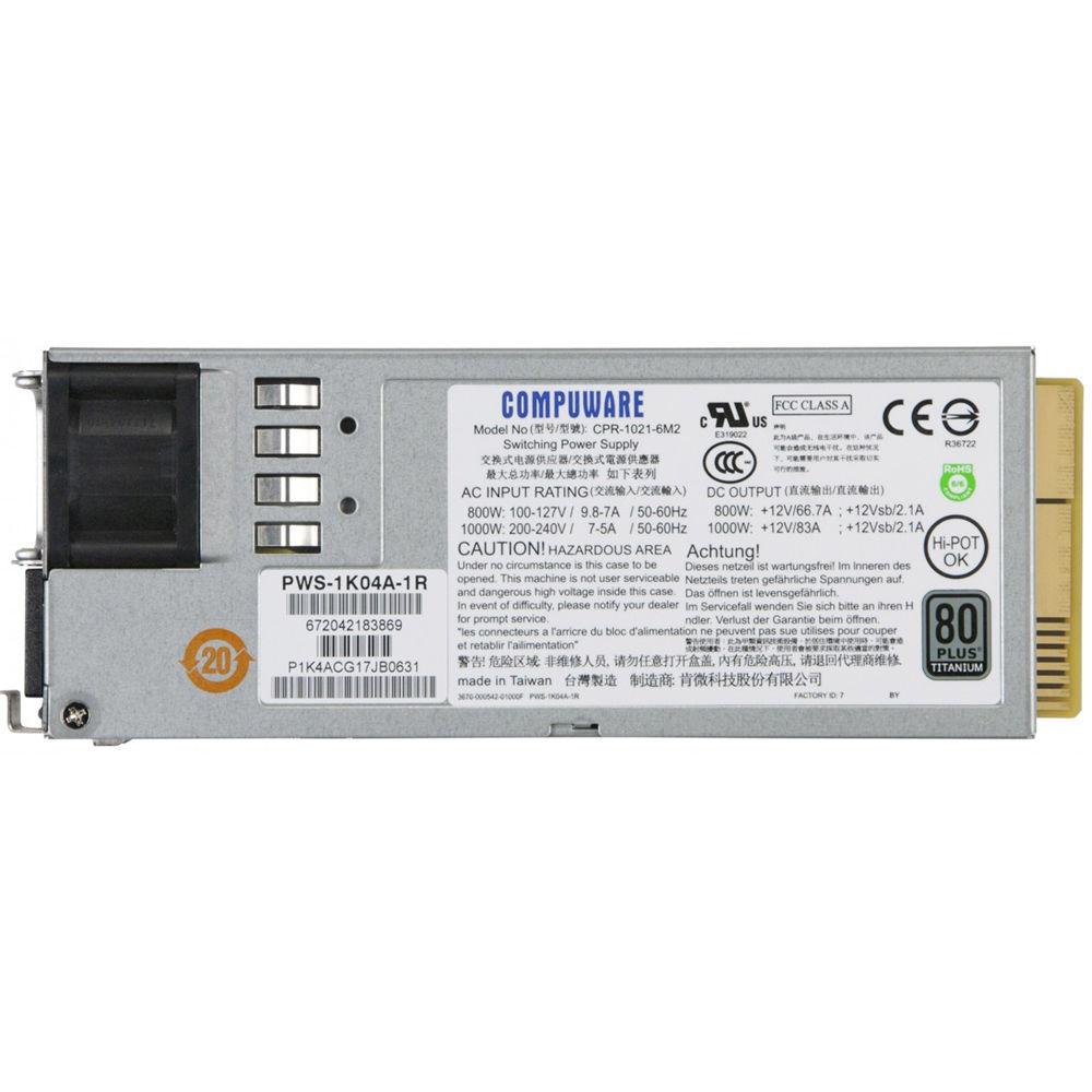 Supermicro 1000W 80 PLUS Titanium Redundant Power Supply with PMBus