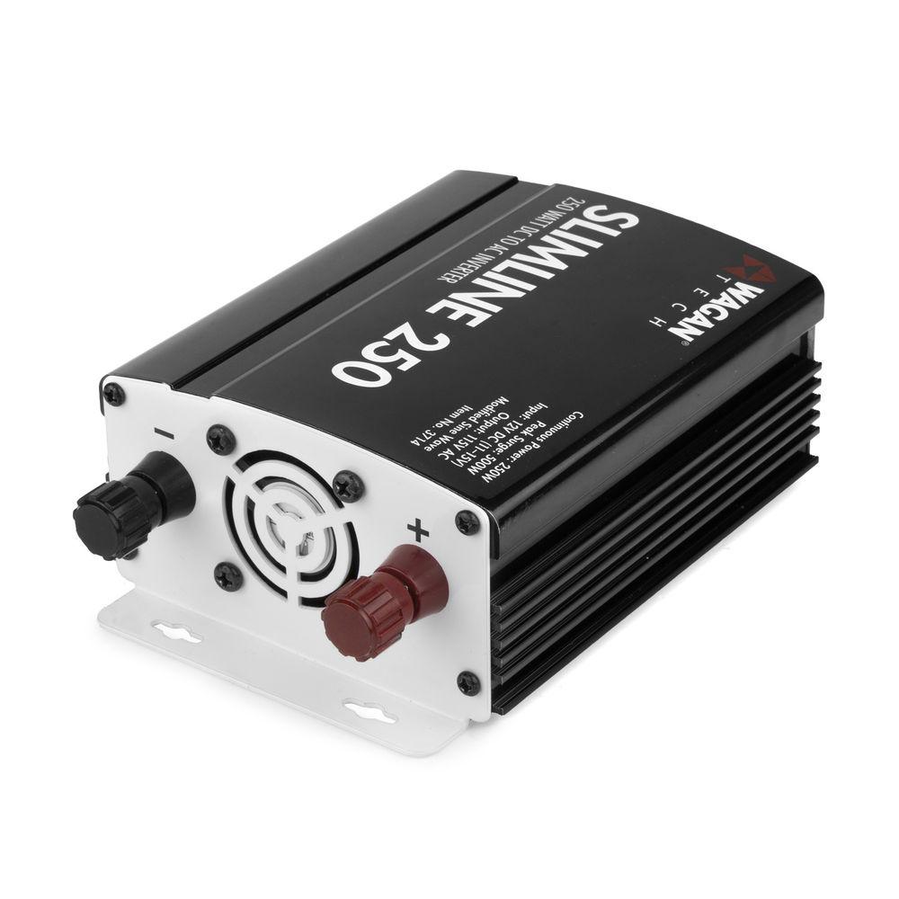WAGAN SlimLine 250W 11-15 VDC to 115 VAC Power Inverter