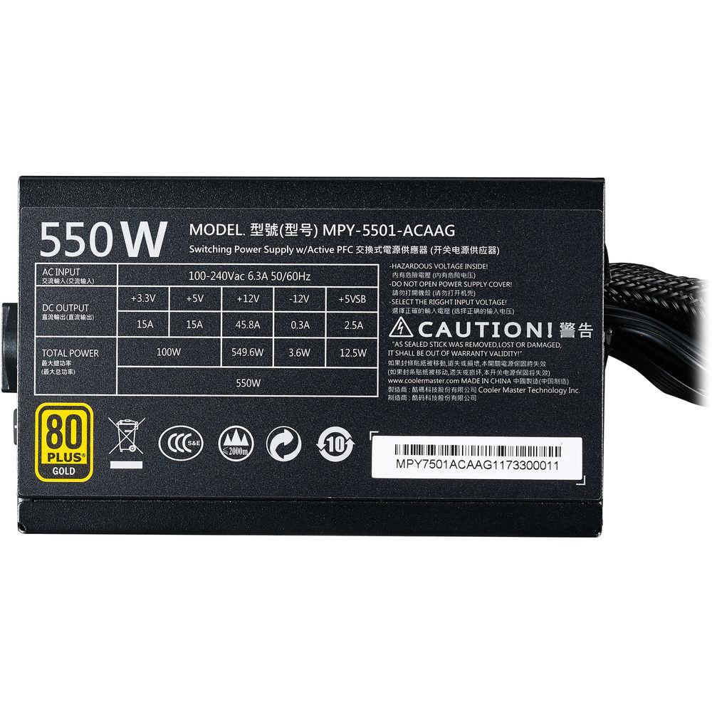 Cooler Master MWE Gold 550 550W 80 Plus Gold Power Supply