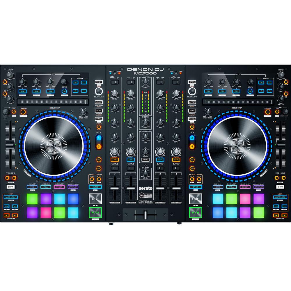 Denon DJ MC7000 4-Channel Serato DJ Controller Digital Mixer with Dual USB, Denon, DJ, MC7000, 4-Channel, Serato, DJ, Controller, Digital, Mixer, with, Dual, USB