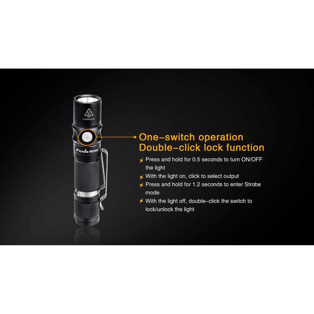 Fenix Flashlight RC05 Rechargeable Flashlight