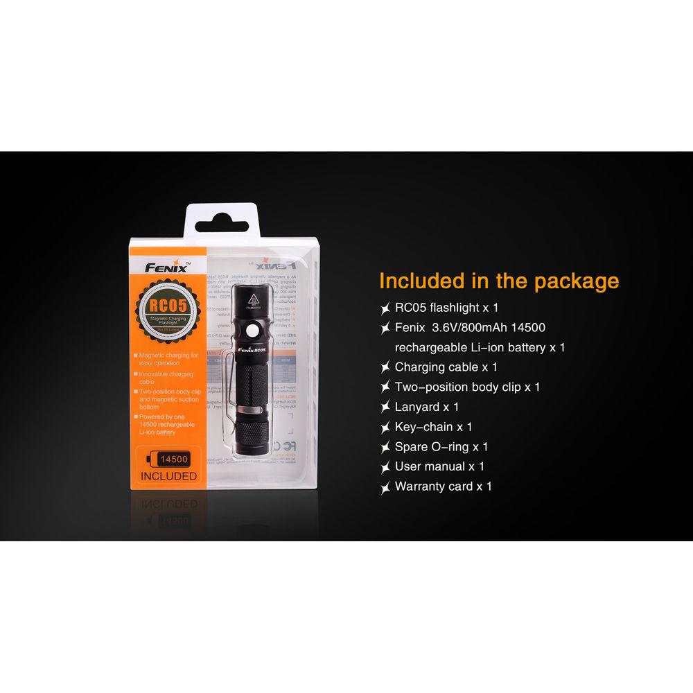 Fenix Flashlight RC05 Rechargeable Flashlight