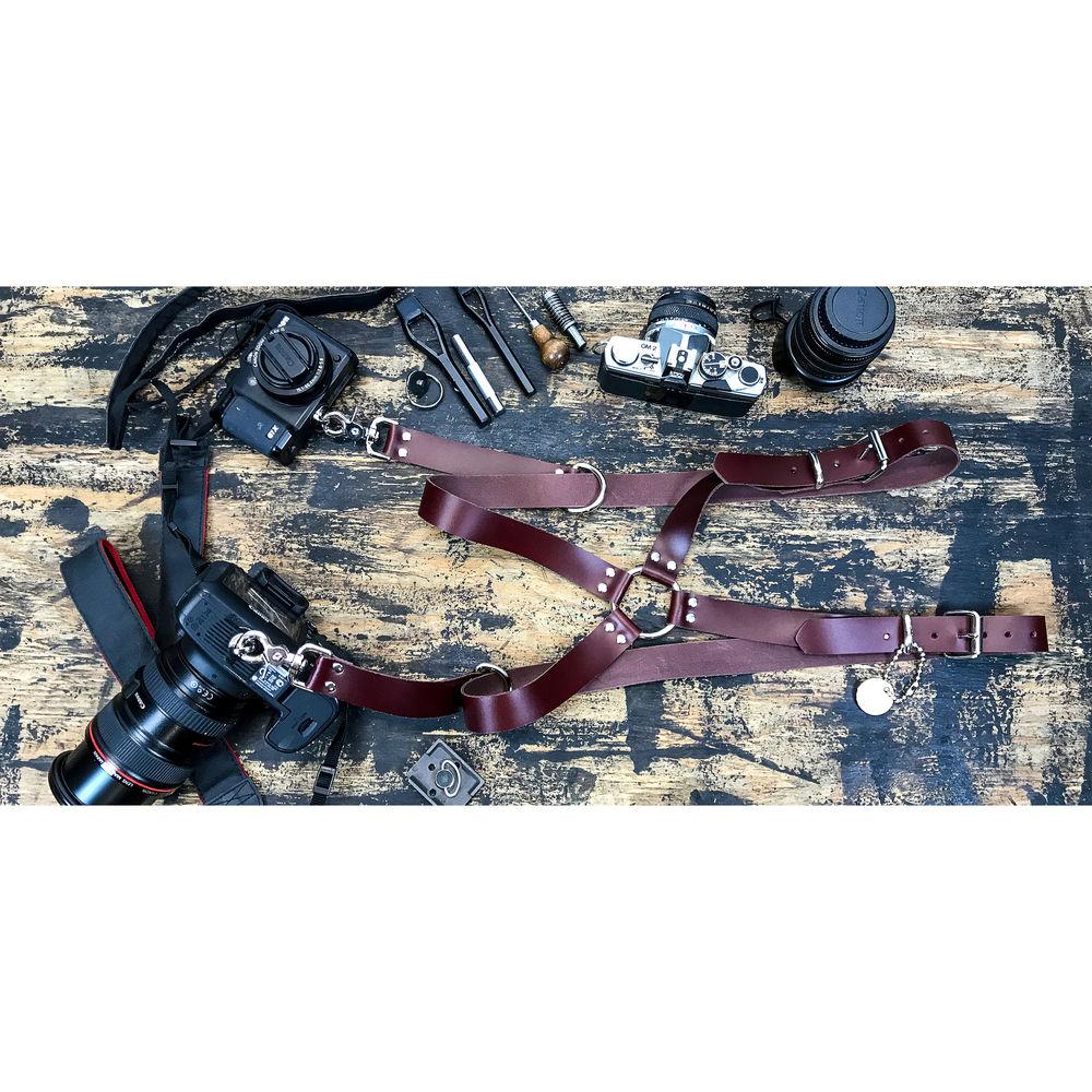 Funk Plus Latigo Leather Ring Back Harness with 1.25" Wide Straps