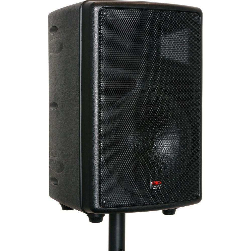 Galaxy Audio TQ8-40H0N Traveler Quest 8" Speaker with Wireless Handheld Microphone