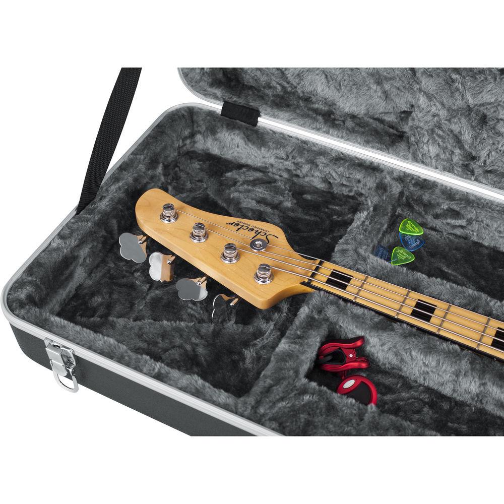 Gator Cases GC-BASS-LED GC Series Deluxe Molded Case with Built-In LED Light for Electric Bass Guitars