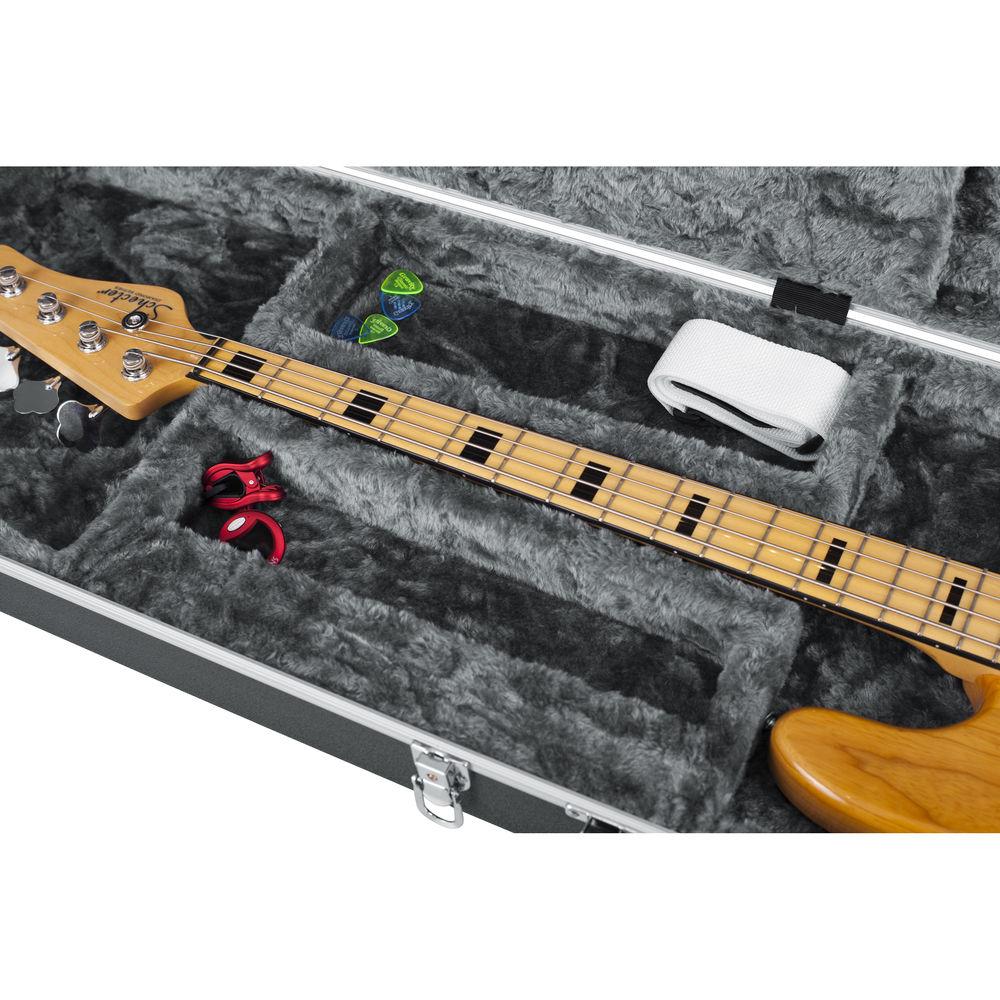 Gator Cases GC-BASS-LED GC Series Deluxe Molded Case with Built-In LED Light for Electric Bass Guitars