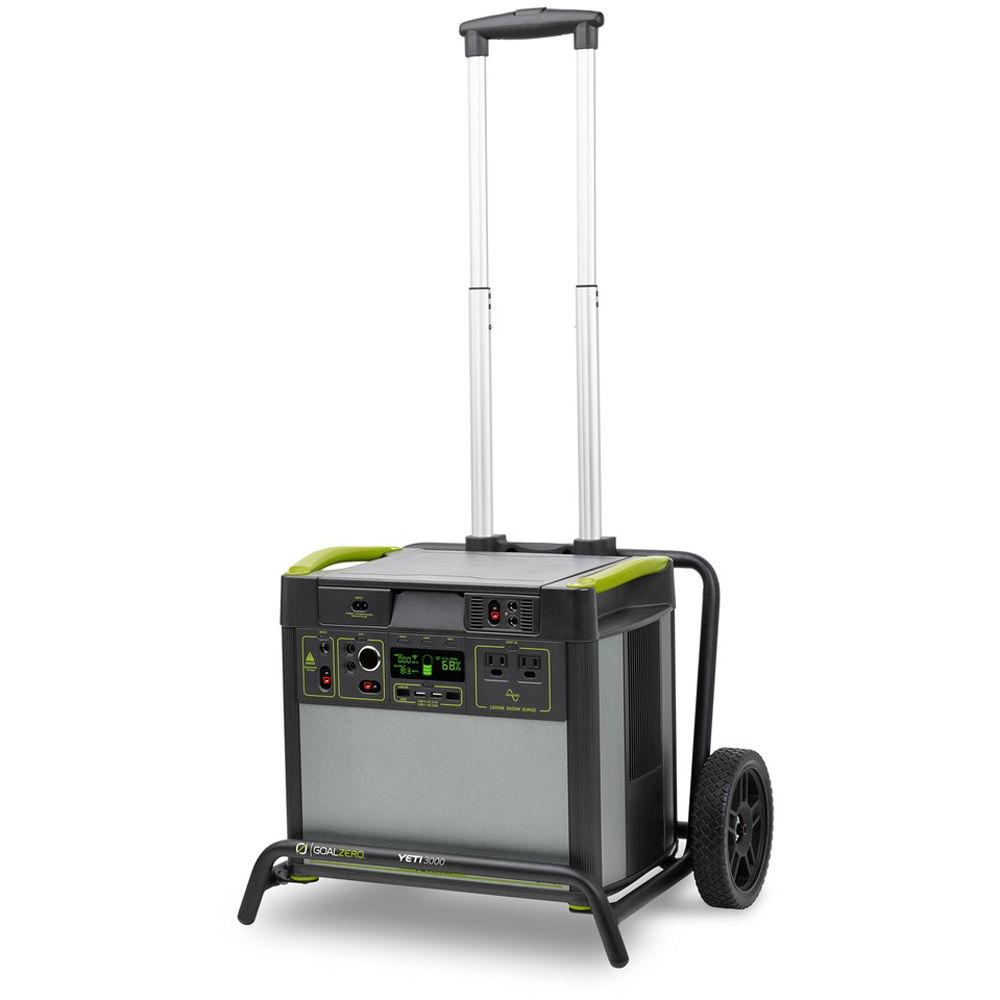 GOAL ZERO Yeti 3000 Lithium Power Station with Wi-Fi and Boulder 200 Briefcase Solar Panel Kit
