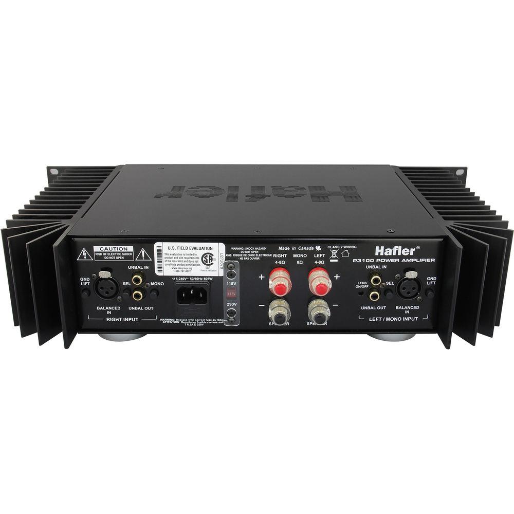 Hafler Power Amp, Mosfet, 150 Watts per Channel, XLR and RCA Inputs