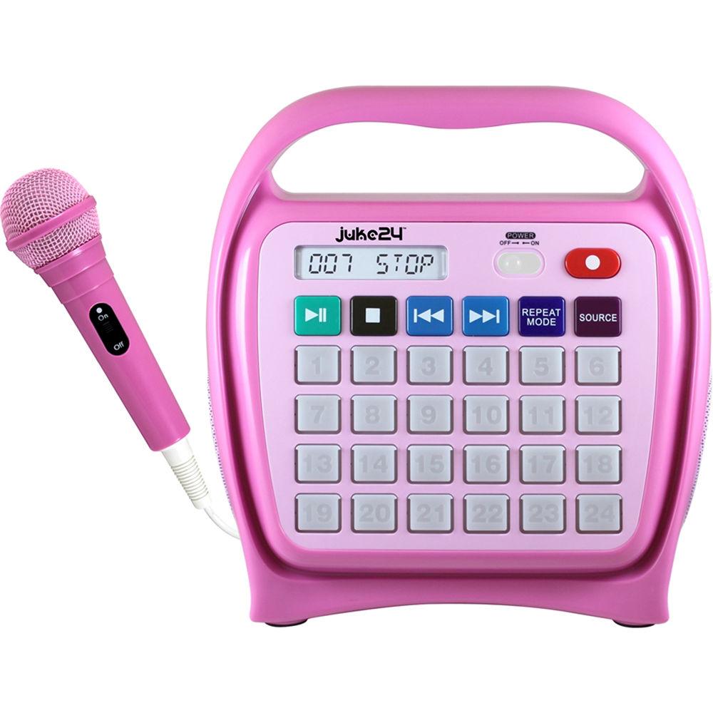 HamiltonBuhl Juke24 Portable Digital Jukebox with CD Player and Karaoke Function