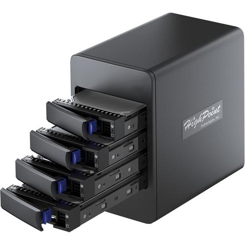 HighPoint rDrive 6114VW 8TB 4-Bay USB 3.1 RAID Array for Windows