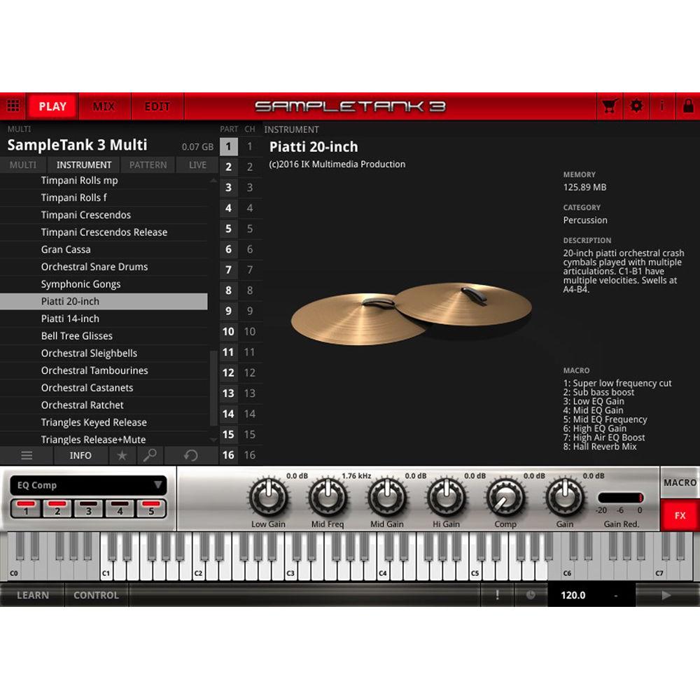IK Multimedia Orchestral Percussion - Virtual Instrument for Miroslav Philharmonik 2 & SampleTank 3
