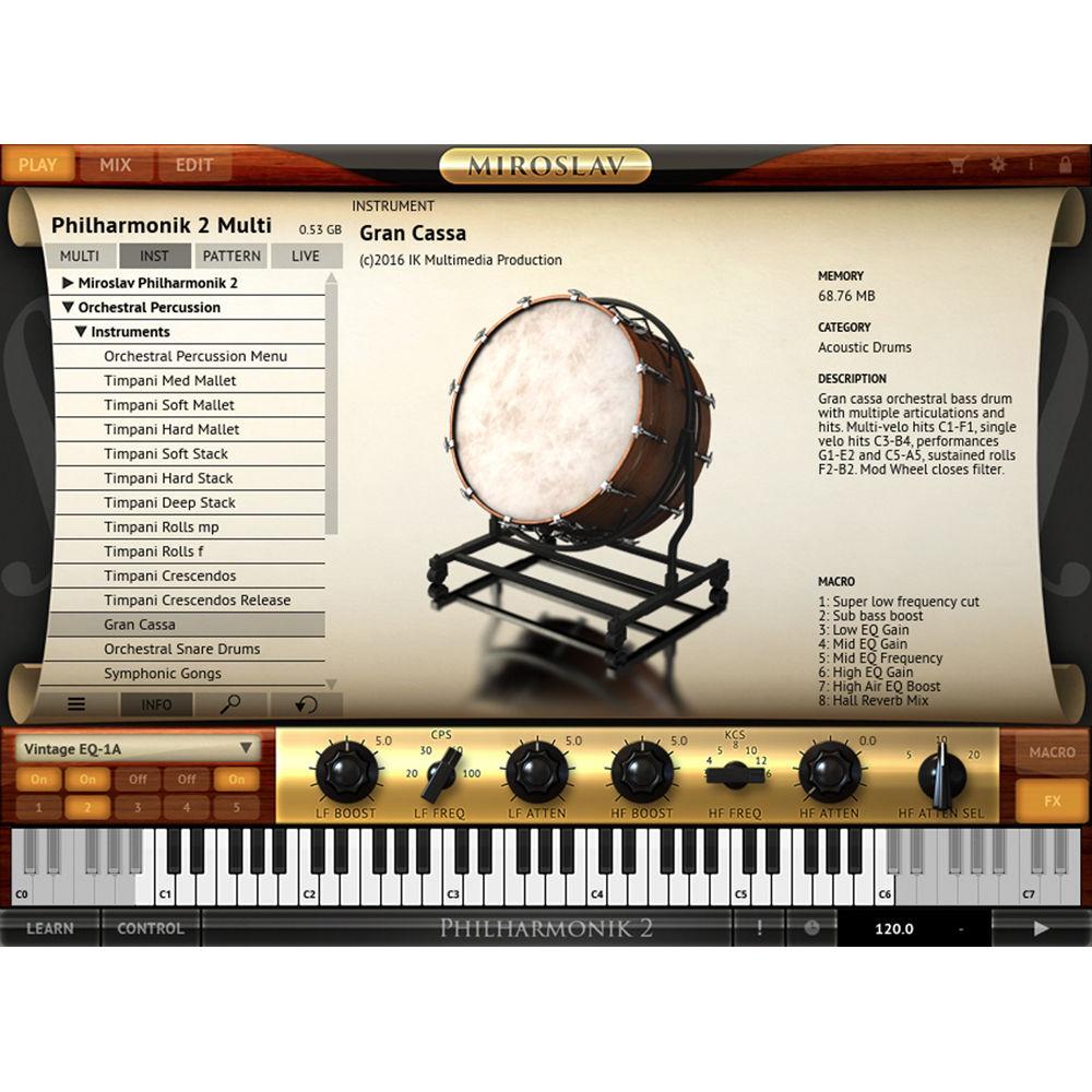 IK Multimedia Orchestral Percussion - Virtual Instrument for Miroslav Philharmonik 2 & SampleTank 3
