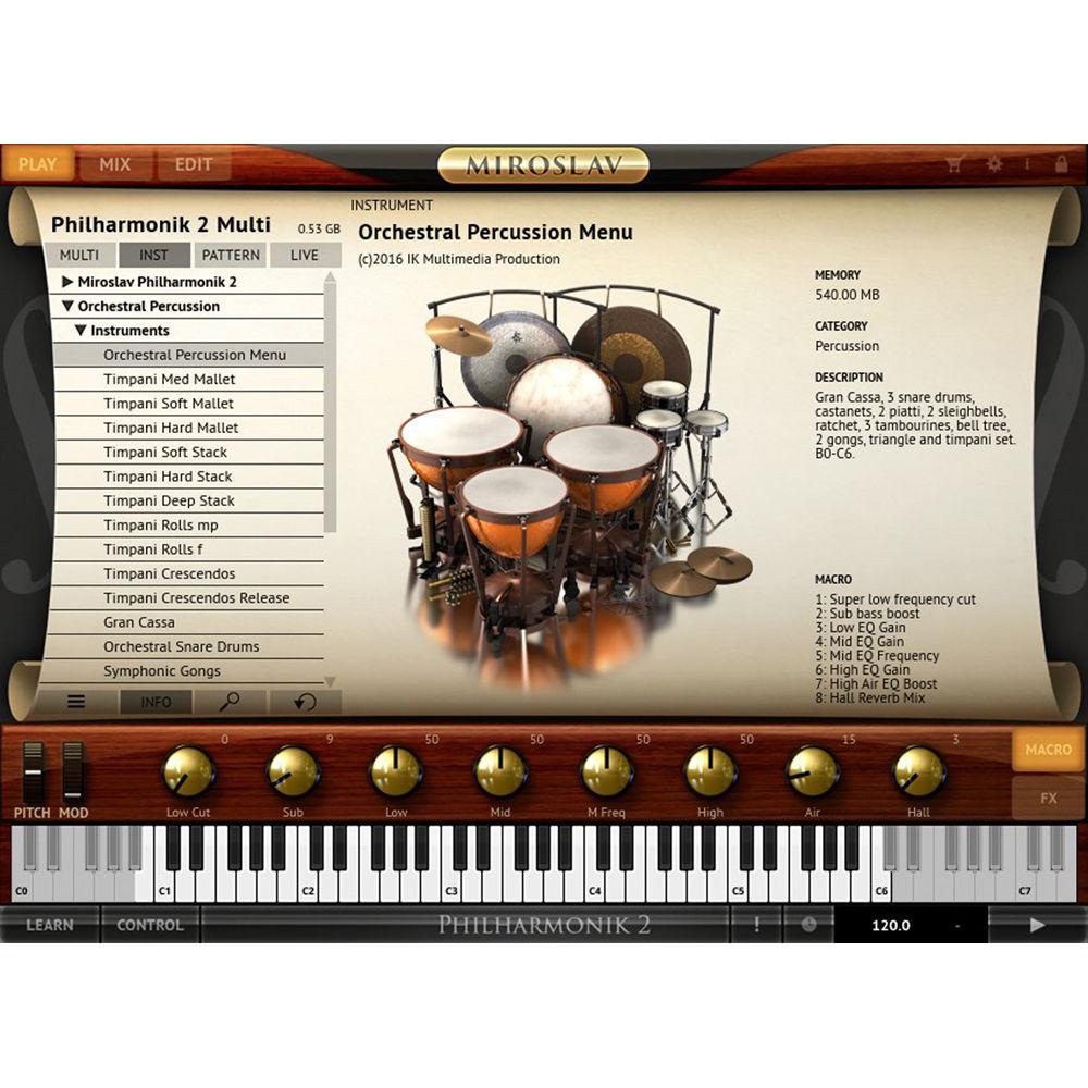 IK Multimedia Orchestral Percussion - Virtual Instrument for Miroslav Philharmonik 2 & SampleTank 3