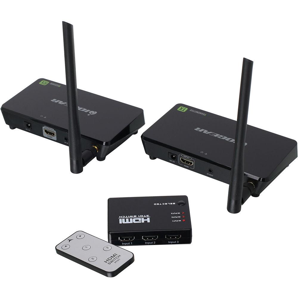 IOGEAR GWHDKIT11 Wireless HDMI Extender with 3-Port HDMI Switch