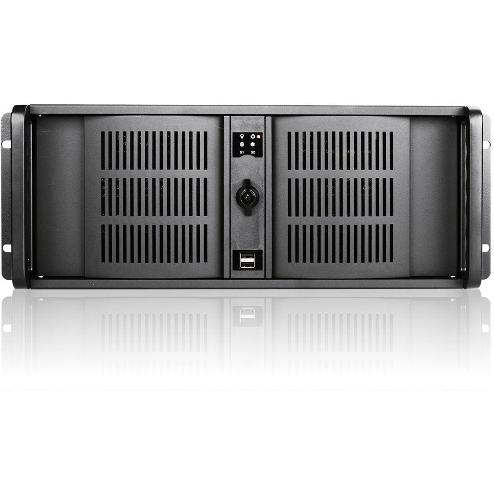 iStarUSA D-406 4 RU Compact Stylish Rackmount Chassis with 500W Redundant Power Supply