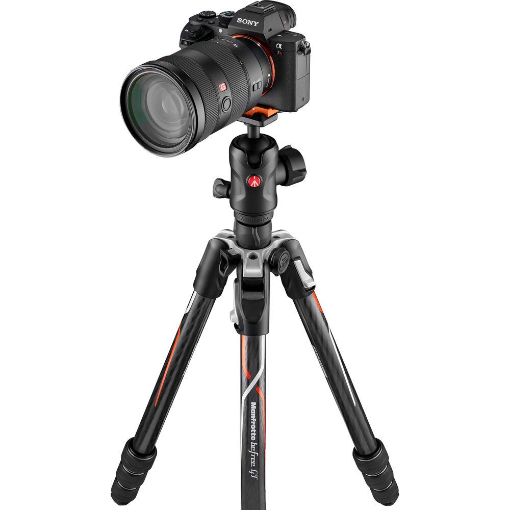 Manfrotto Befree GT Travel Carbon Fiber Tripod with 496 Ball Head for Sony a Series Cameras