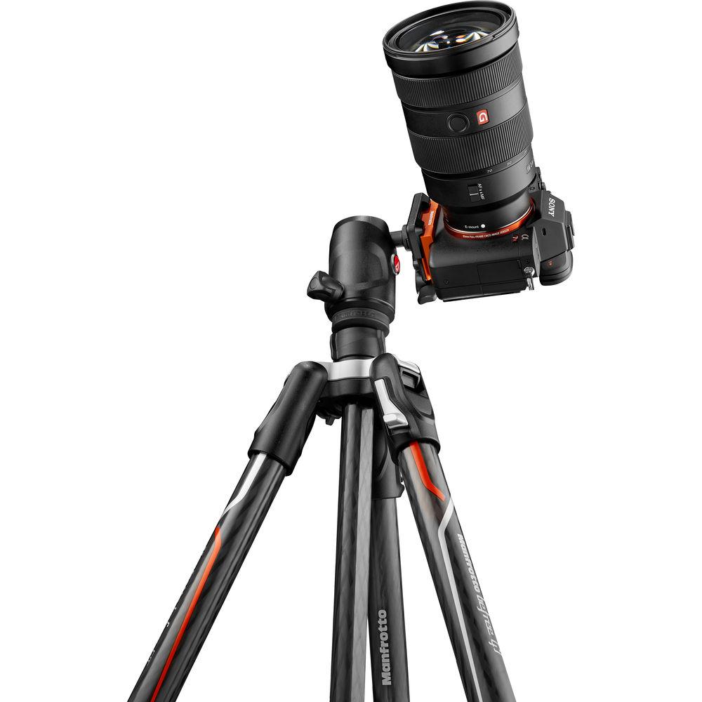 Manfrotto Befree GT Travel Carbon Fiber Tripod with 496 Ball Head for Sony a Series Cameras