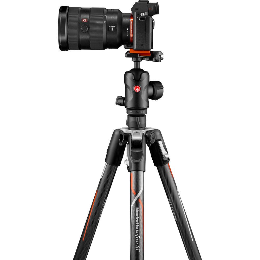 Manfrotto Befree GT Travel Carbon Fiber Tripod with 496 Ball Head for Sony a Series Cameras